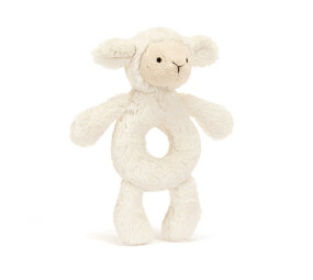 Jellycat Bashful Lamb Ring Rattle Jellycat Bashful Lamb Ring Rattle
