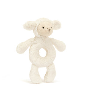 Jellycat Bashful Lamb Ring Rattle