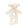 Jellycat Bashful Lamb Ring Rattle Jellycat Bashful Lamb Ring Rattle