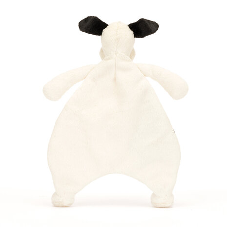 Jellycat Knuffeldoek Bashful Black & Cream Puppy Jellycat Knuffeldoek Bashful Black & Cream Puppy