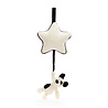 Jellycat Bashful Black & Cream Puppy Musical Pull Jellycat Bashful Black & Cream Puppy Musical Pull