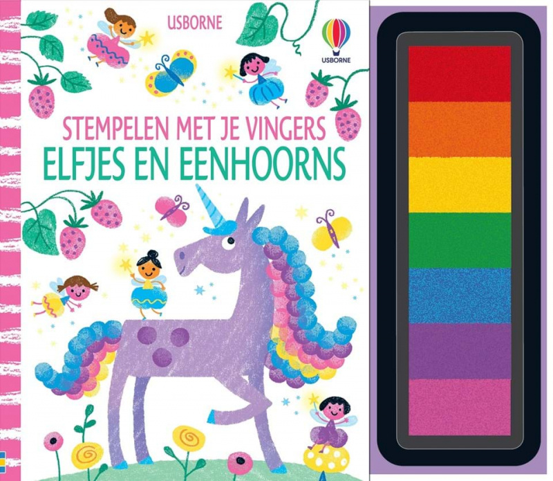 Stempelen met je vingers - Eenhoorns en Elfjes afbeelding