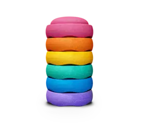 Stapelstein Regenboog Classic 6 stapelstenen  Pink Edition Stapelstein Regenboog Classic 6 stapelstenen  Pink Edition