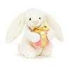 Jellycat Bashful Bunny with Present Little Jellycat Bashful Bunny with Present Little