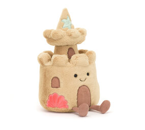 Jellycat Knuffel zandkasteel Amuseable Sandcastle Jellycat Knuffel zandkasteel Amuseable Sandcastle