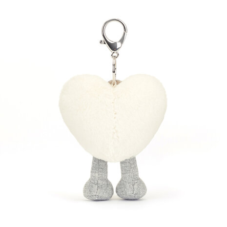 Jellycat  Sleutelhanger Amuseable Cream Heart Bag Charm Jellycat  Sleutelhanger Amuseable Cream Heart Bag Charm