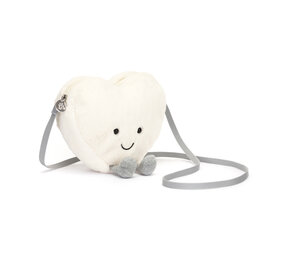 Jellycat Amuseable Cream Heart Bag Tasje Jellycat Amuseable Cream Heart Bag Tasje