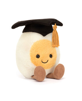 Jellycat Amuseable Boiled Egg Graduation Geslaagd Jellycat Amuseable Boiled Egg Graduation Geslaagd