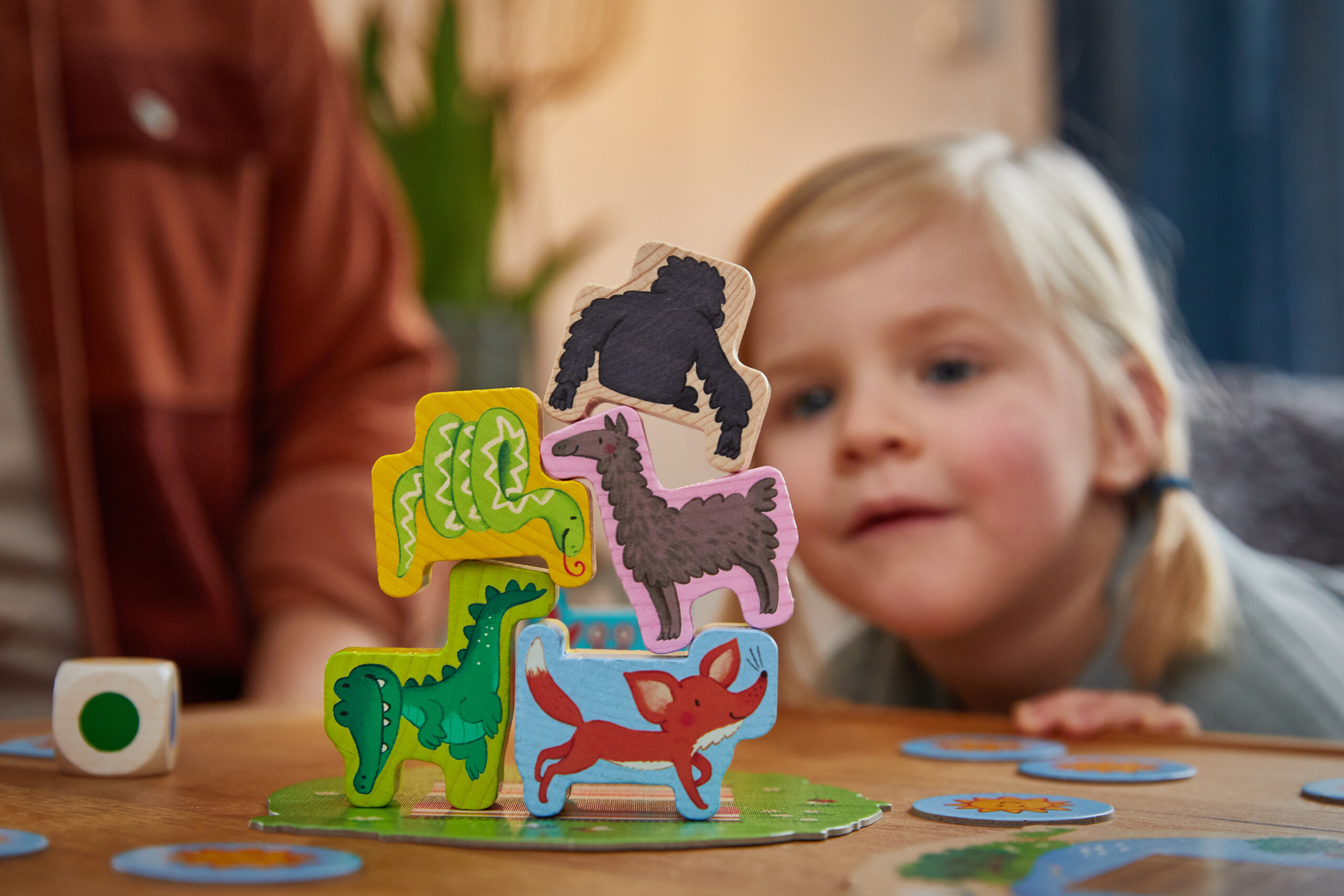 büro spielzeug Haba Mijn eerste spellen Dier op dier junior - Lazy Lama Kids Conceptstore