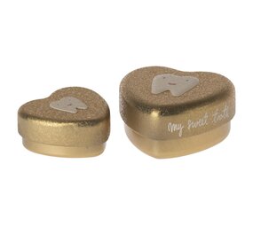 Maileg Tandendoosje Tooth Box Gold 2 stuks Maileg Tandendoosje Tooth Box Gold 2 stuks