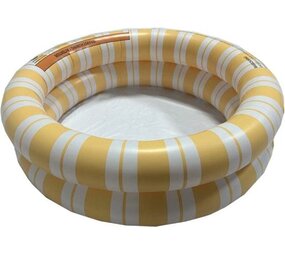Swim Essentials Zwembad Rond 60 cm Oranje Wit Gestreept Swim Essentials Zwembad Rond 60 cm Oranje Wit Gestreept