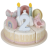 Little Dutch Houten Verjaardagstaart Roze Little Dutch Houten Verjaardagstaart Roze
