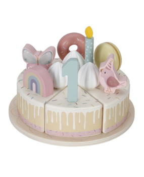 Little Dutch Houten Verjaardagstaart Roze