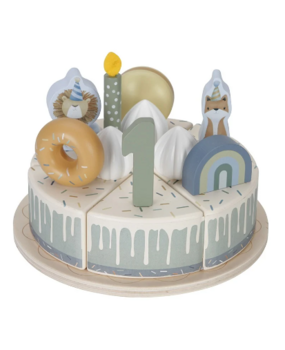 Little Dutch Houten Verjaardagstaart Blauw