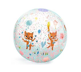 Djeco Opblaasbare Bal Bubbels Chamalow 35 cm Djeco Opblaasbare Bal Bubbels Chamalow 35 cm