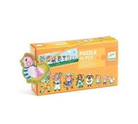 Djeco Puzzel klein en groot op de boerderij Djeco Puzzel klein en groot op de boerderij