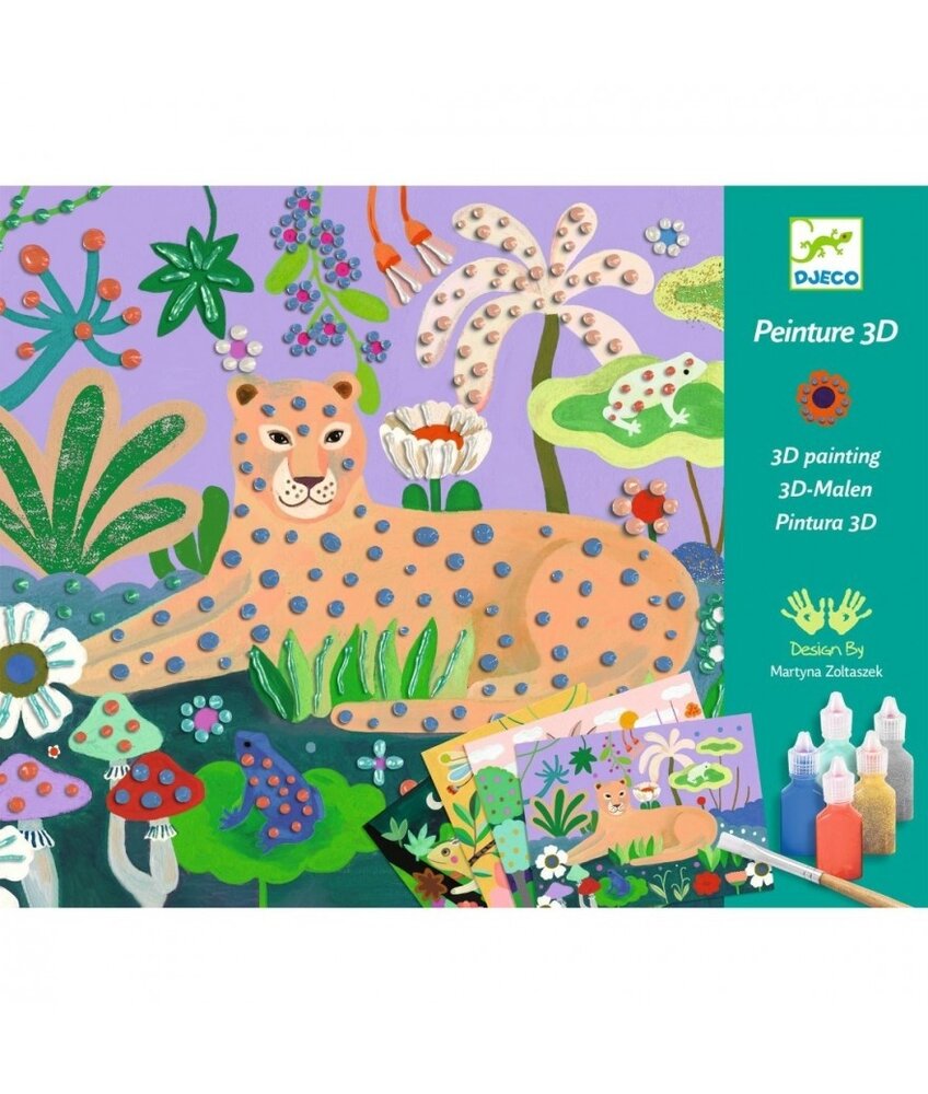 Djeco Knutselset 3D schilderijen Jungle