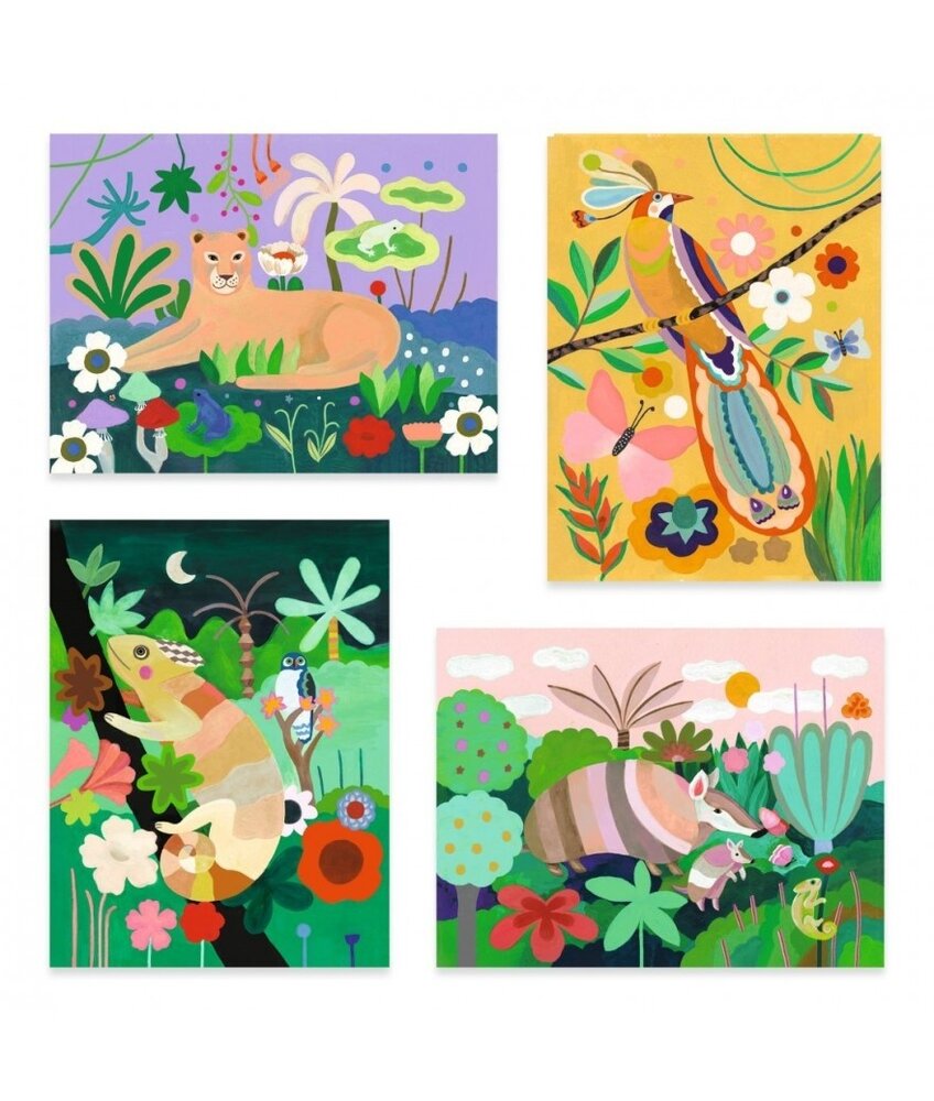 Djeco Knutselset 3D schilderijen Jungle