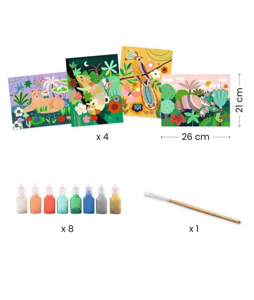 Djeco Knutselset 3D schilderijen Jungle