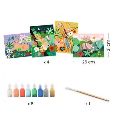 Djeco Knutselset 3D schilderijen Jungle