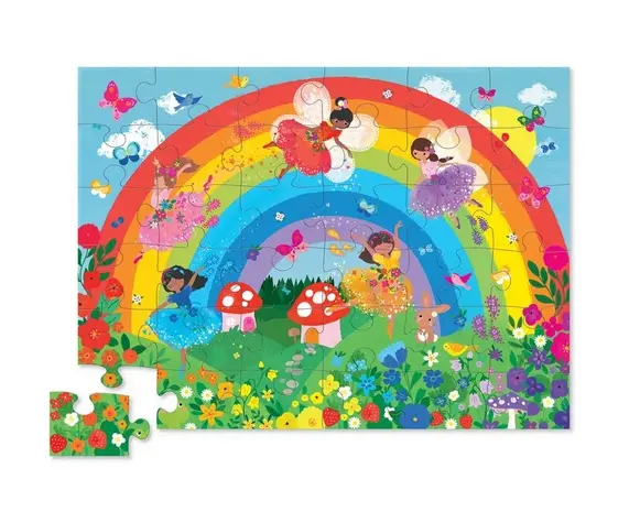 Crocodile Creek Puzzel Over de regenboog ( 36 stukjes) Crocodile Creek Puzzel Over de regenboog ( 36 stukjes)
