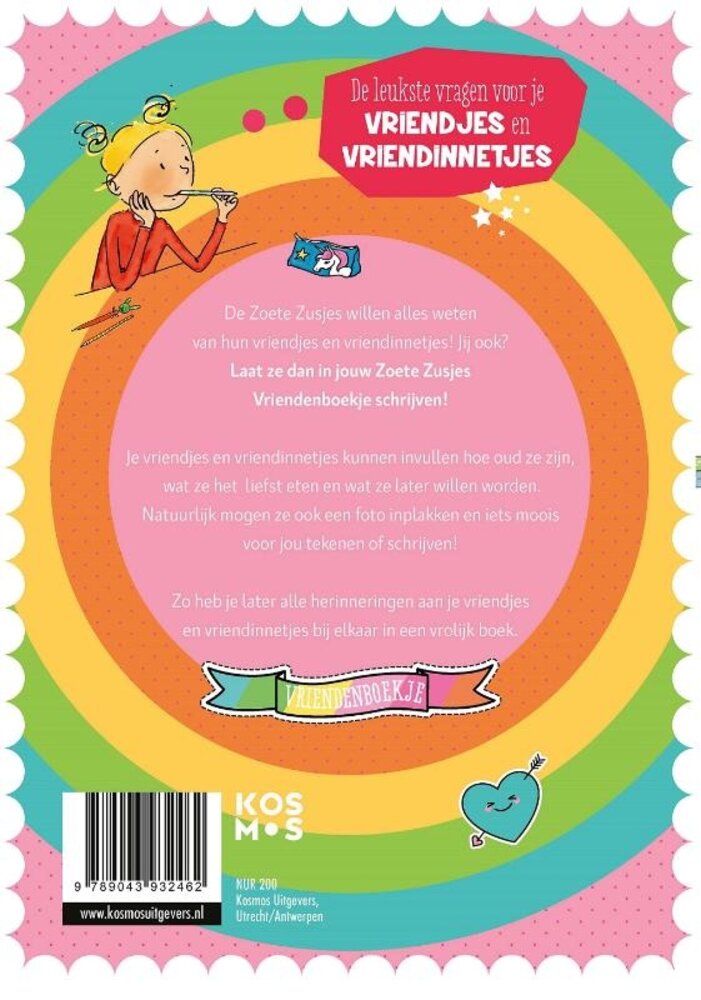 De Zoete Zusjes Vriendenboek De Zoete Zusjes Vriendenboek
