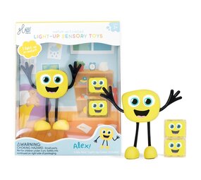 Glo Pals Light Up Sensory Toy Geel Alex Glo Pals Light Up Sensory Toy Geel Alex