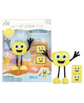 Glo Pals Light Up Sensory Toy Geel Alex