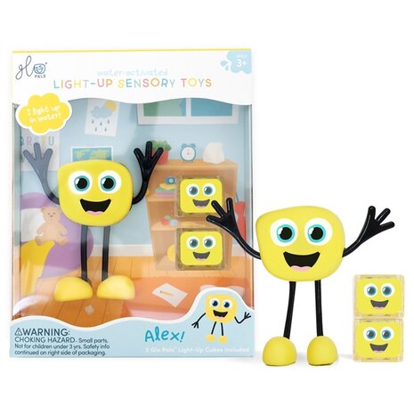 Glo Pals Light Up Sensory Toy Geel Alex Glo Pals Light Up Sensory Toy Geel Alex