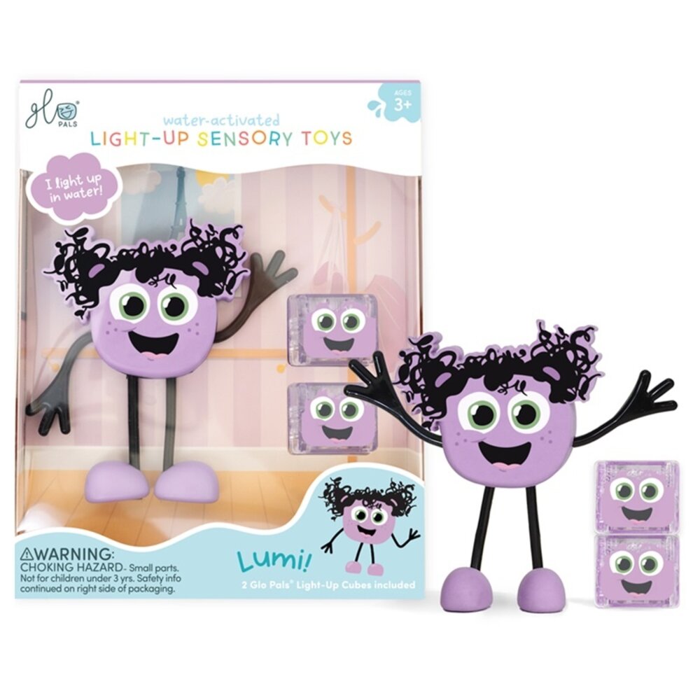 Glo Pals Light Up Sensory Toy Paars Lumi Glo Pals Light Up Sensory Toy Paars Lumi