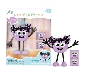 Glo Pals Light Up Sensory Toy Paars Lumi Glo Pals Light Up Sensory Toy Paars Lumi