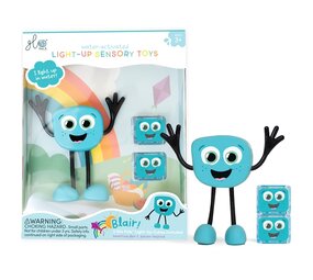 Glo Pals Light Up Sensory Toy Blauw Blair Glo Pals Light Up Sensory Toy Blauw Blair