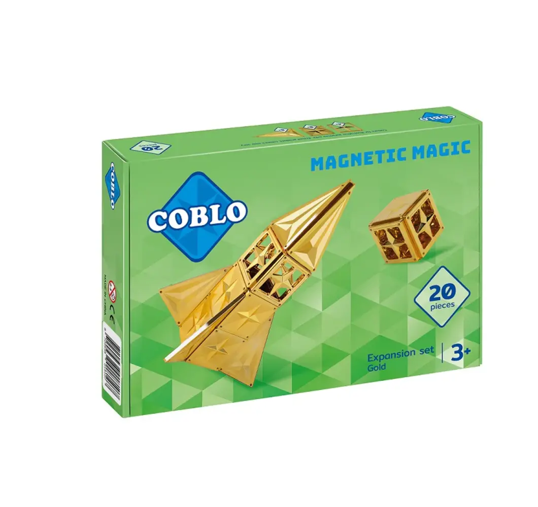 Coblo Magnetische Tegels Goud 20 stuks Coblo Magnetische Tegels Goud 20 stuks