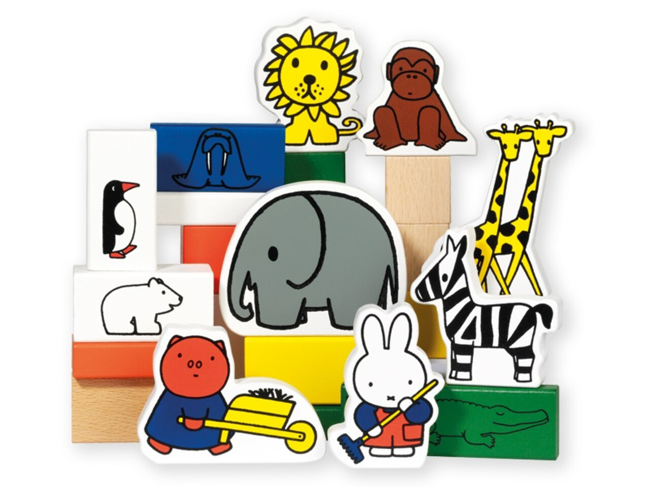 Nijntje Houten blokken Dierentuin Nijntje Houten blokken Dierentuin