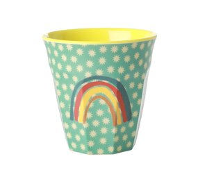 Rice Melamine Beker Rainbow and Stars Medium Rice Melamine Beker Rainbow and Stars Medium