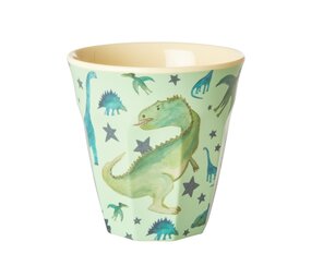 Rice Melamine Beker Dino Medium Rice Melamine Beker Dino Medium