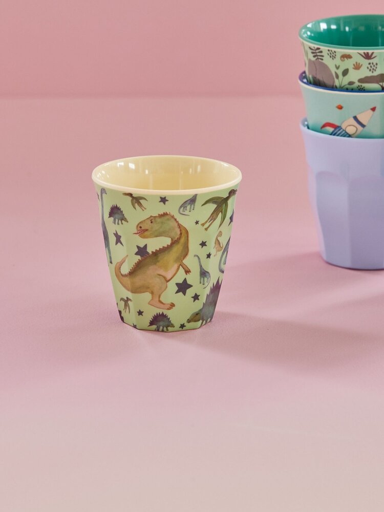 Rice Melamine Beker - Medium - Dino