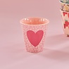 Rice Melamine Beker - Medium - Heart Flower Rice Melamine Beker - Medium - Heart Flower
