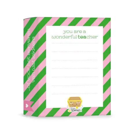 Studio Schatkist Theetip 'Wonderful TEAcher' Studio Schatkist Theetip 'Wonderful TEAcher'