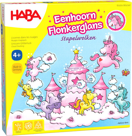 HABA Eenhoorn Flonkerglans - Stapelwolken HABA Eenhoorn Flonkerglans - Stapelwolken