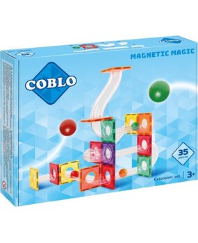 Coblo Knikkerbaan Uitbreidingsset 35 stuks Coblo Knikkerbaan Uitbreidingsset 35 stuks