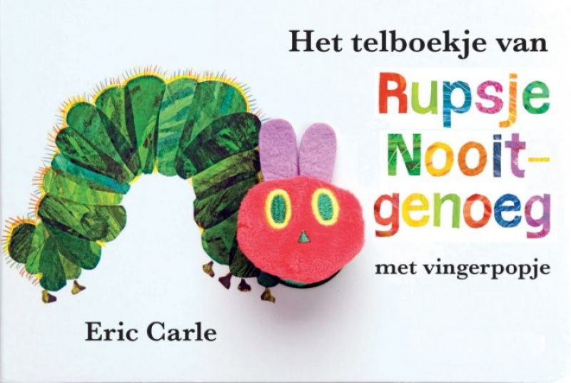 Het telboekje van Rupsje Nooitgenoeg (met vingerpopje) afbeelding