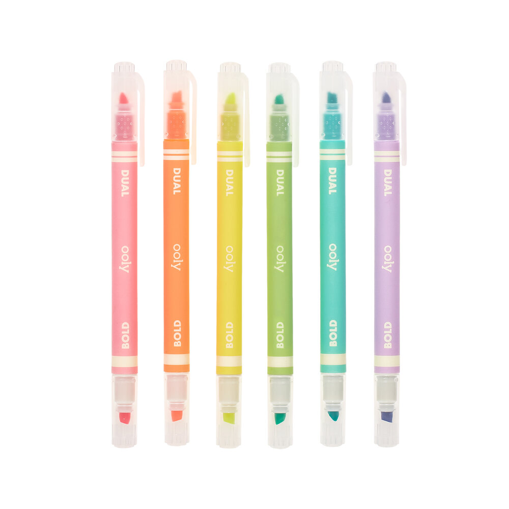 OOLY Neon Markeerstiften Dual Liner Double Ended OOLY Neon Markeerstiften Dual Liner Double Ended