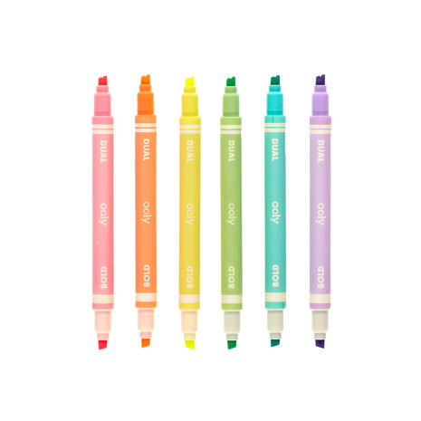 OOLY Neon Markeerstiften Dual Liner Double Ended OOLY Neon Markeerstiften Dual Liner Double Ended