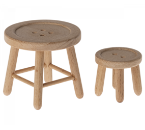 Maileg Muizen Table and stool, Tafel en stoel Maileg Muizen Table and stool, Tafel en stoel