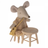 Maileg Muizen Table and stool, Tafel en stoel Maileg Muizen Table and stool, Tafel en stoel