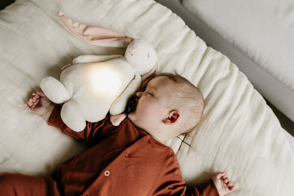 Moonie Knuffelkonijn met hartslag en geluid Powder Moonie Knuffelkonijn met hartslag en geluid Powder