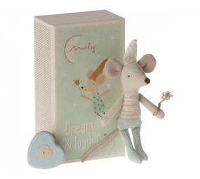 Maileg Knuffelmuis Little Brother met tandendoosje Maileg Knuffelmuis Little Brother met tandendoosje