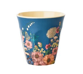 Rice Melamine Beker Flower Collage Rice Melamine Beker Flower Collage