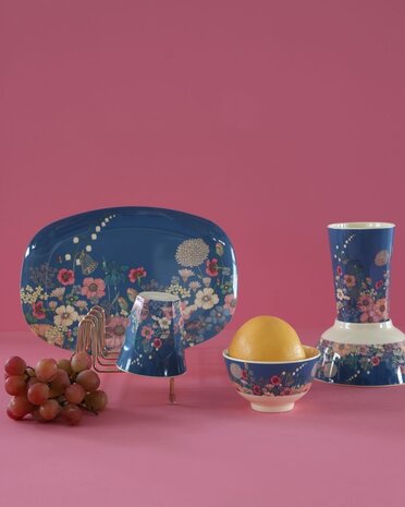 Rice Melamine Beker Flower Collage Rice Melamine Beker Flower Collage